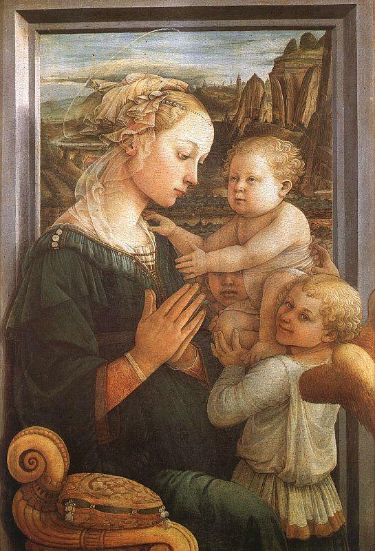  Madonna and Child with Two Angels